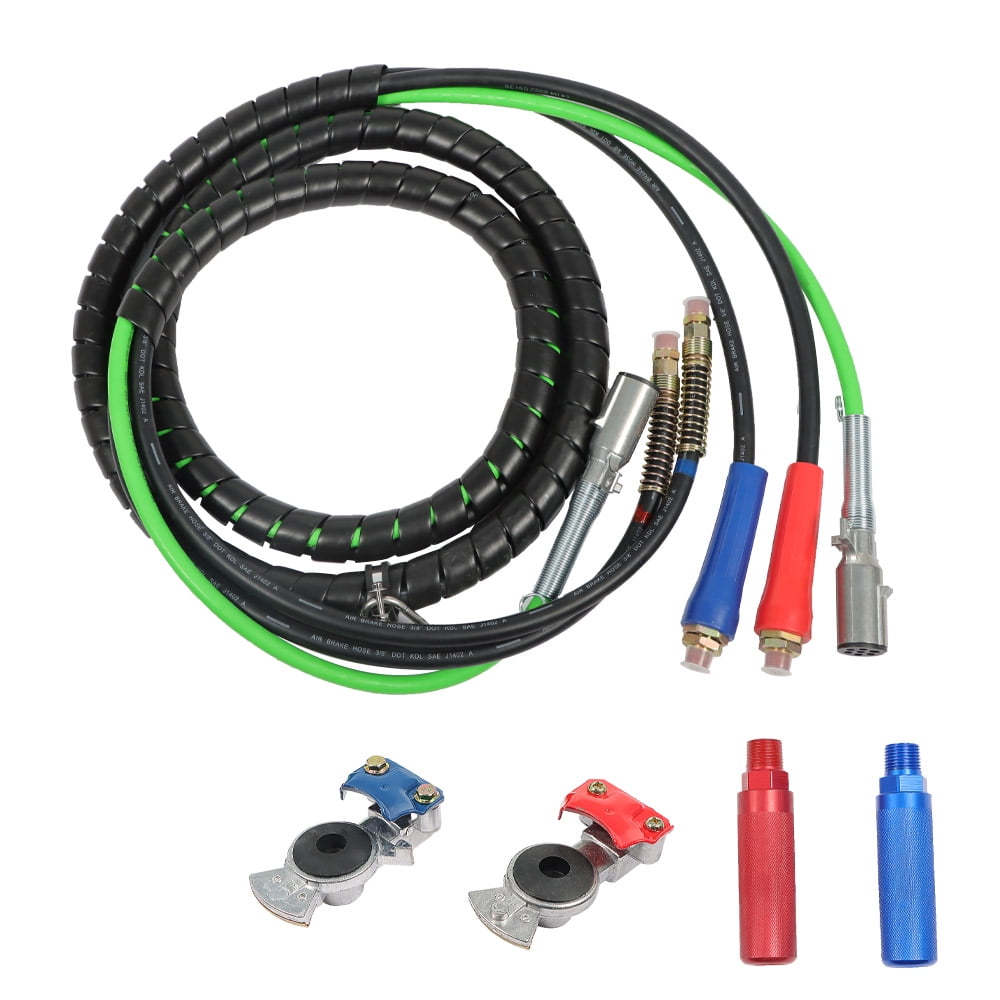 LABLT 3in1 Wrap Set Air Line Hose Assemblies 15FT 7 Way with