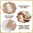 thumbnail image 3 of Christmas Tree Blankets Neutral Brown Christmas Decor Minimalist Flannel Fleece Throw Blanket for Bed Sofa Winter Decor 50 x 60 Inches, 3 of 6