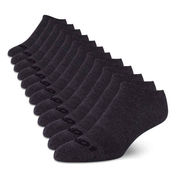 AND1 Men's Socks, Cushion No Show Socks, 12 Pack