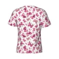 thumbnail image 6 of Vsdgher Girl Butterfly Print Men's Dry Fit Mesh Athletic Shirts Moisture Wicking Tennis T-Shirt Tops, 6 of 9