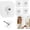 6PCS, variant on No-Drill Screw Stickers, 2026 Upgraded Reusable Drill Free Adhesive Hooks, Removable Nail Free Wall Hangers, Picture Hangers Without Nails for Wall Mount, Bathroom, Home, Kitchen, Office