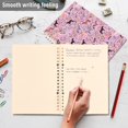 thumbnail image 4 of FORMRS 1-Subject Spiral Notebook 8" x 5" College Ruled 60 Refillable Sheet A5 Hard Cover, 2 Pack, Purple Floral Horses Pattern, 4 of 7