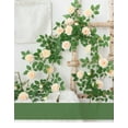 thumbnail image 4 of Luxcidy 5.9FT Artificial Peony Flower Garland with 19 Flower Heads, Fake Rose Garland Hanging Greenery Vine Silk Floral Vine Home Wedding Arch Wall Craft Arrangement Decorations(Champagne), 4 of 6