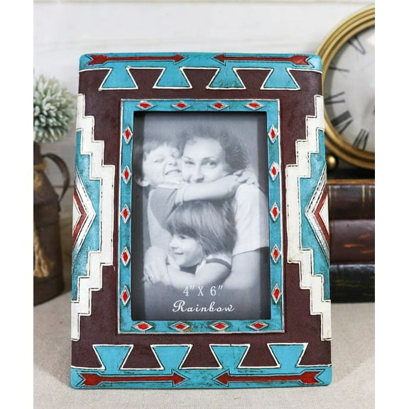 Southwest Meso Mayan Aztec Desktop Or Wall Picture Frame 4"X"
