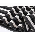 thumbnail image 7 of Men's Heavyweight Striped T-Shirt, Relaxed Cotton Crewneck Tee with Black and White Stripes, 7 of 7