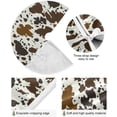 thumbnail image 2 of GZHJMY Cow Print Christmas Tree Skirt 48" Christmas Decorations Indoor Outdoor Tree Skir for Home Holiday Party Decorations Gift, 2 of 5