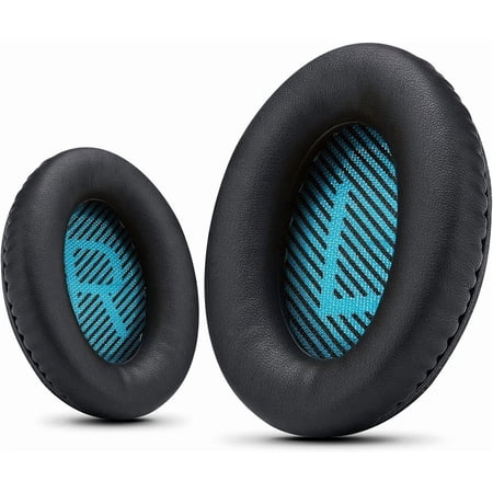 Soft Protein Leather Ear Cushions for Bose QuietComfort 35, QC15, QC25, QC2, QC35, Ae2, Ae2i, Ae2w, SoundTrue & SoundLink Over-Ear Headphones, Professional Replacement