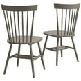 thumbnail image 2 of Pemberly Row Solid Wood Spindle Back Dining Chair in Gray (Set of 2), 2 of 6