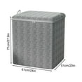 thumbnail image 3 of Fiudx Bolsa de Almacenamiento Plegable, Organizador de Colchas de Gran Capacidad, Expandible, de Tela No Tejida, Compacta y Ahorradora de Espacio para El Hogar, para Guardar Artículos de Temporada, F, 3 of 4