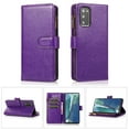 thumbnail image 1 of Allytech Galaxy Note20 Case, PU Leather Zipper Wallet Case 9 Cards Holder Hand Wrist Strap Stand Shockproof Protective Flip Case Cover for Samsung Galaxy Note20 6.7" 5G - Purple, 1 of 8