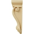 thumbnail image 2 of Ekena Millwork 7 1/2"W x 4 1/2"D x 14"H Cole Pilaster Wood Corbel, Alder, 2 of 4