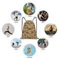 thumbnail image 6 of Honeii coffee Stamps Print Drawstring Backpack,Drawstring Bags String Backpack Gym Cinch Sack Backpack Sport Bag Draw-Small, 6 of 6