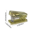 thumbnail image 3 of Plastic Stapler Green Mini Stapler Portable Handheld Stapler with Ergonomic Grip for Office and School Use Includes No.12 Staples(1-Piece) Rkxzt, 3 of 7