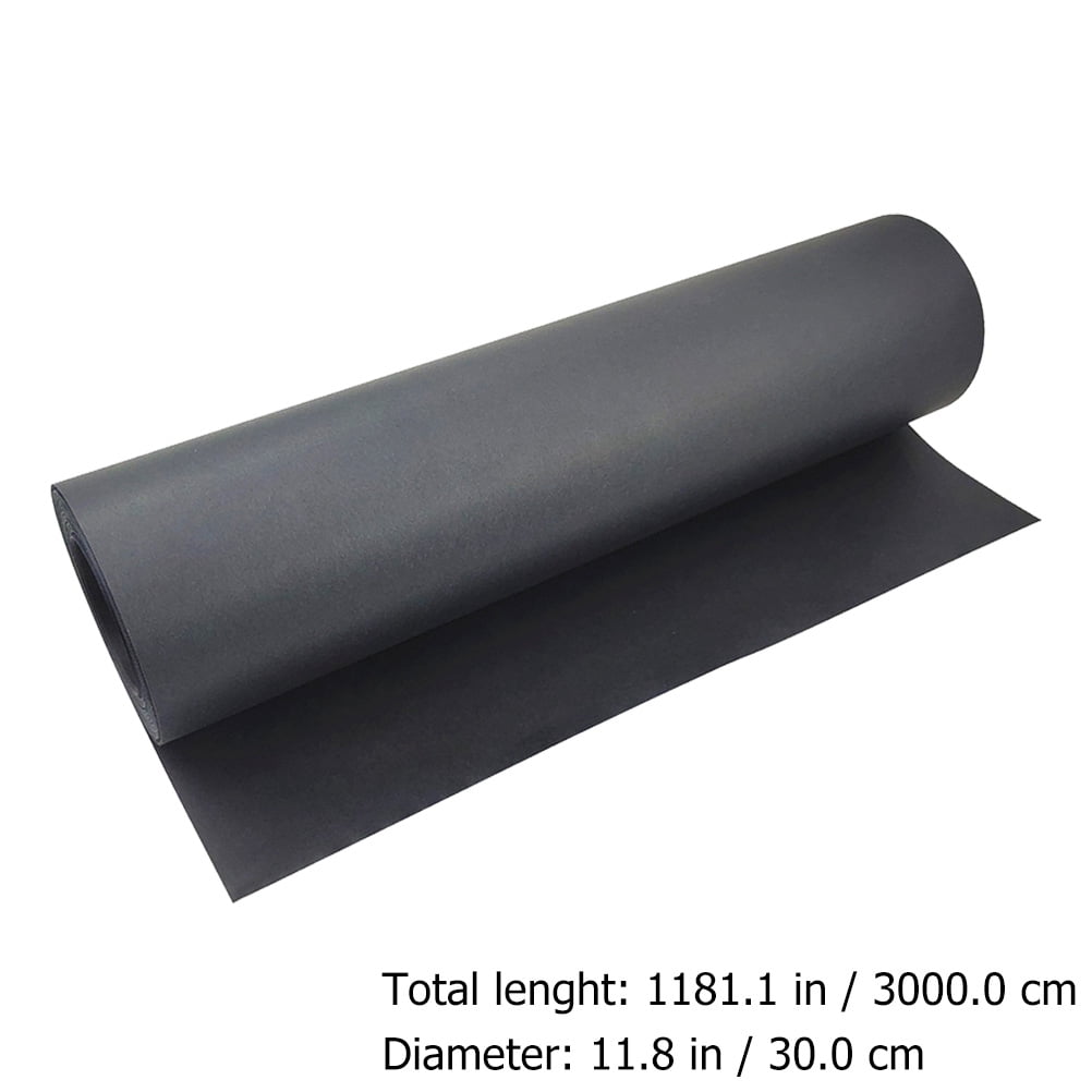 Large Black Kraft Paper Roll for Wrapping, Crafting, and Decoration - , Multipurpose Packaging Material