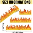 thumbnail image 2 of Fire Bulletin Board Border 32.8FT Red Orange Burning Fire Shaped Die Cut Trim Border Firefighter Trim Border, 2 of 2