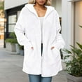 thumbnail image 2 of Double Hooded Cardigan Windproof Jacket With Drawstring Pockets for Women's Outdoor Wear, 2 of 5