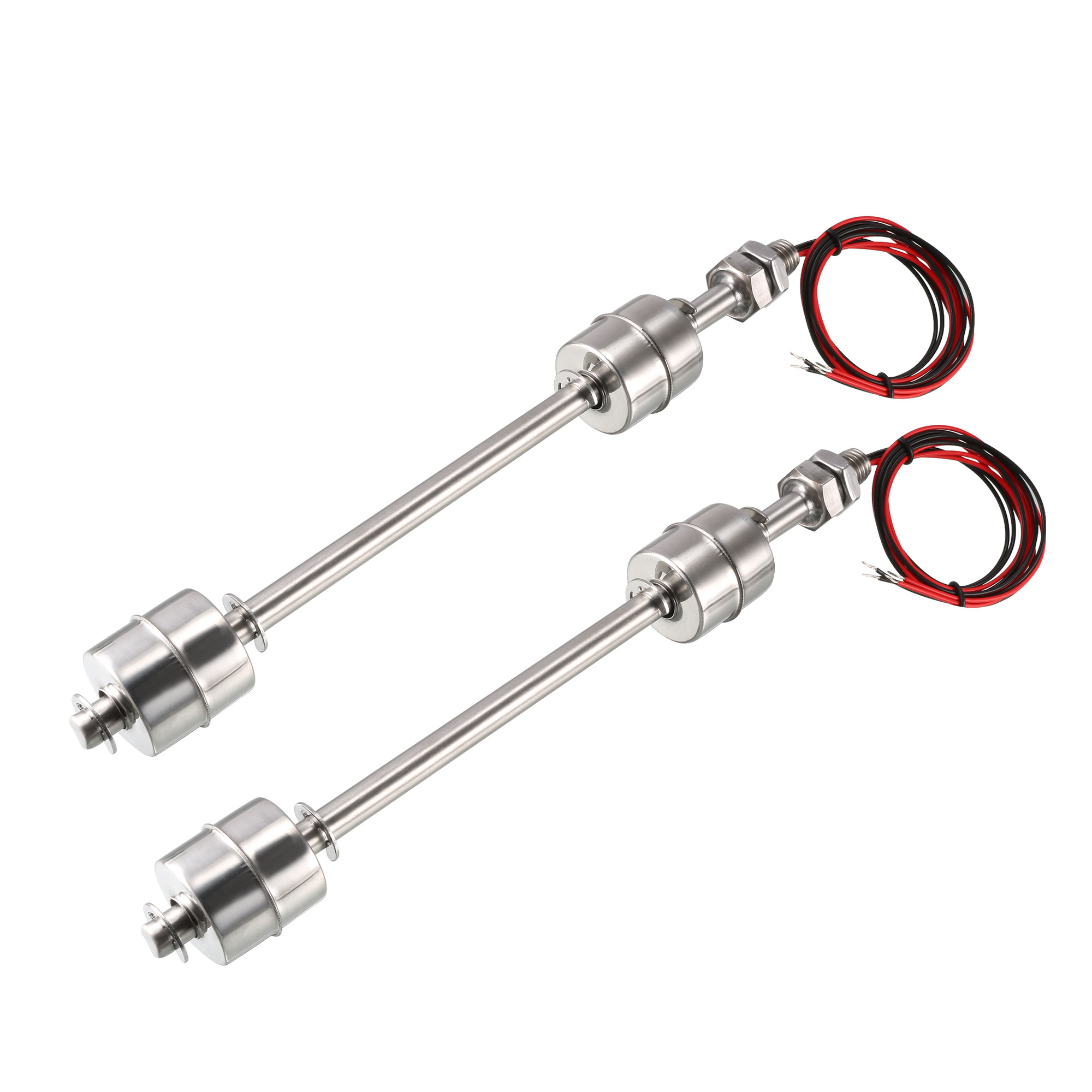 2 PCS Stainless Steel Dual Ball Float Switch 220mm/8.66inch Tank