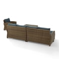 thumbnail image 4 of Crosley Furniture Bradenton 5-Piece Fabric Outdoor Sectional Set in Navy, 4 of 18