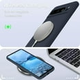 thumbnail image 2 of KOMI for Google Pixel 8 Pro Case, Silicone Phone Case with 2 Screen Protector, Soft Anti-Scratch Microfiber Lining, Full Body Shockproof Slim Cover Support Wireless Charging, Navy, 2 of 5