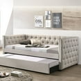 thumbnail image 4 of ACME Romona Upholstered Twin Daybed with Trundle in Beige, 4 of 4