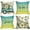 Floral Blue Truck, variant on Spring Summer Eucalyptus Leaves Daisy Decorative Throw Pillow Covers 18 x 18 Set of 4, Buffalo Plaid Truck Farmhouse Sage Green Cushion Case Decor, Bless Home Seasonal Decoration for Sofa Couch
