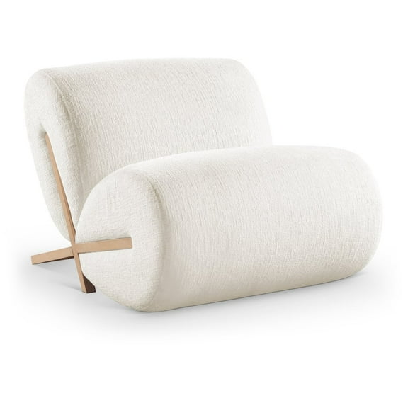 Meridian Furniture Akira Cream Upholstered Accent Chair