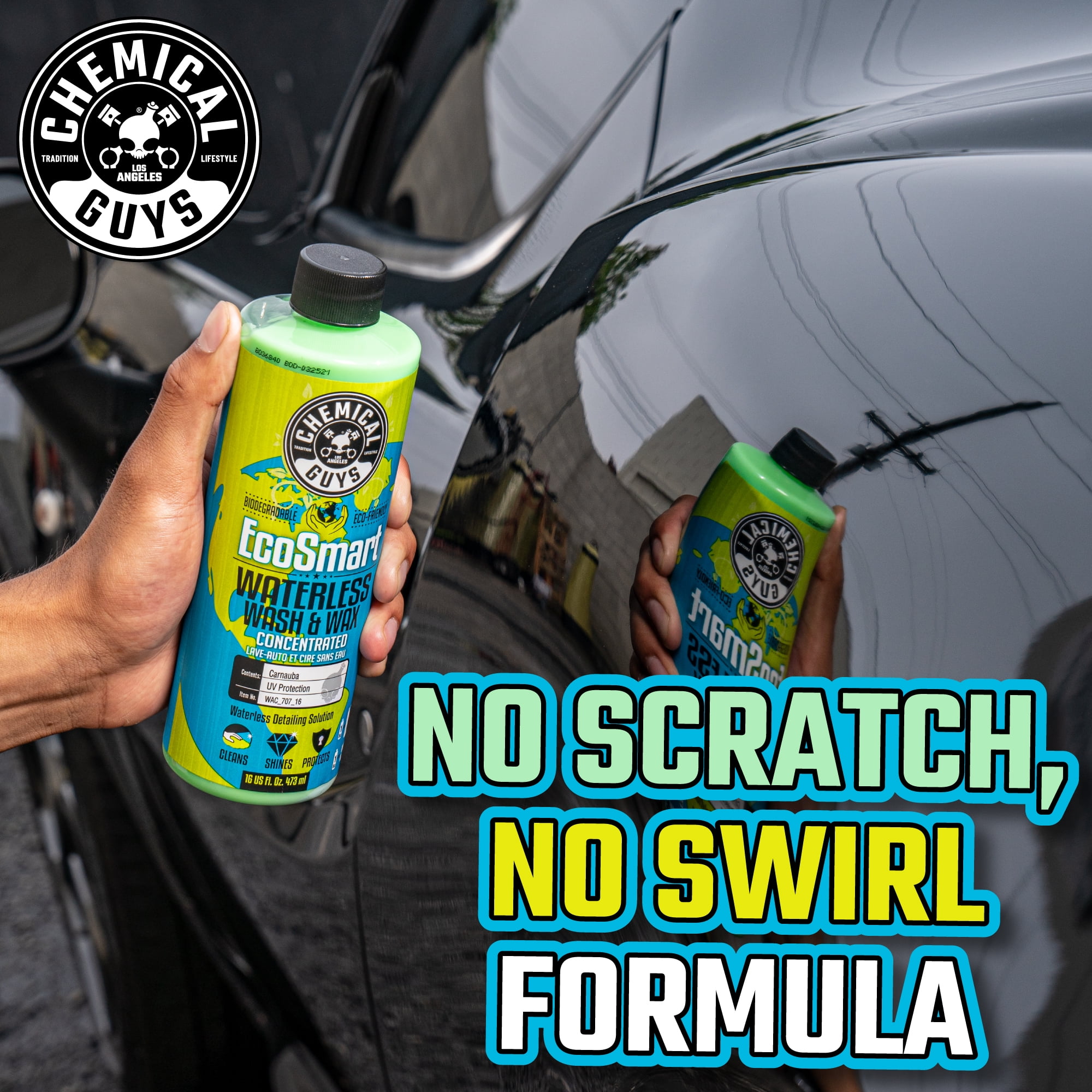 Chemical Guys WAC_707_16 EcoSmart Hyper Concentrated Waterless Car Wash and  Wax, Safe for Cars, Trucks, SUVs, Motorcycles, RVs & More, 16 fl oz