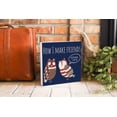thumbnail image 3 of Friends Weird I Like You Indigo Birds 10 x 10 Wood Tabletop Sign Plaque, 3 of 4