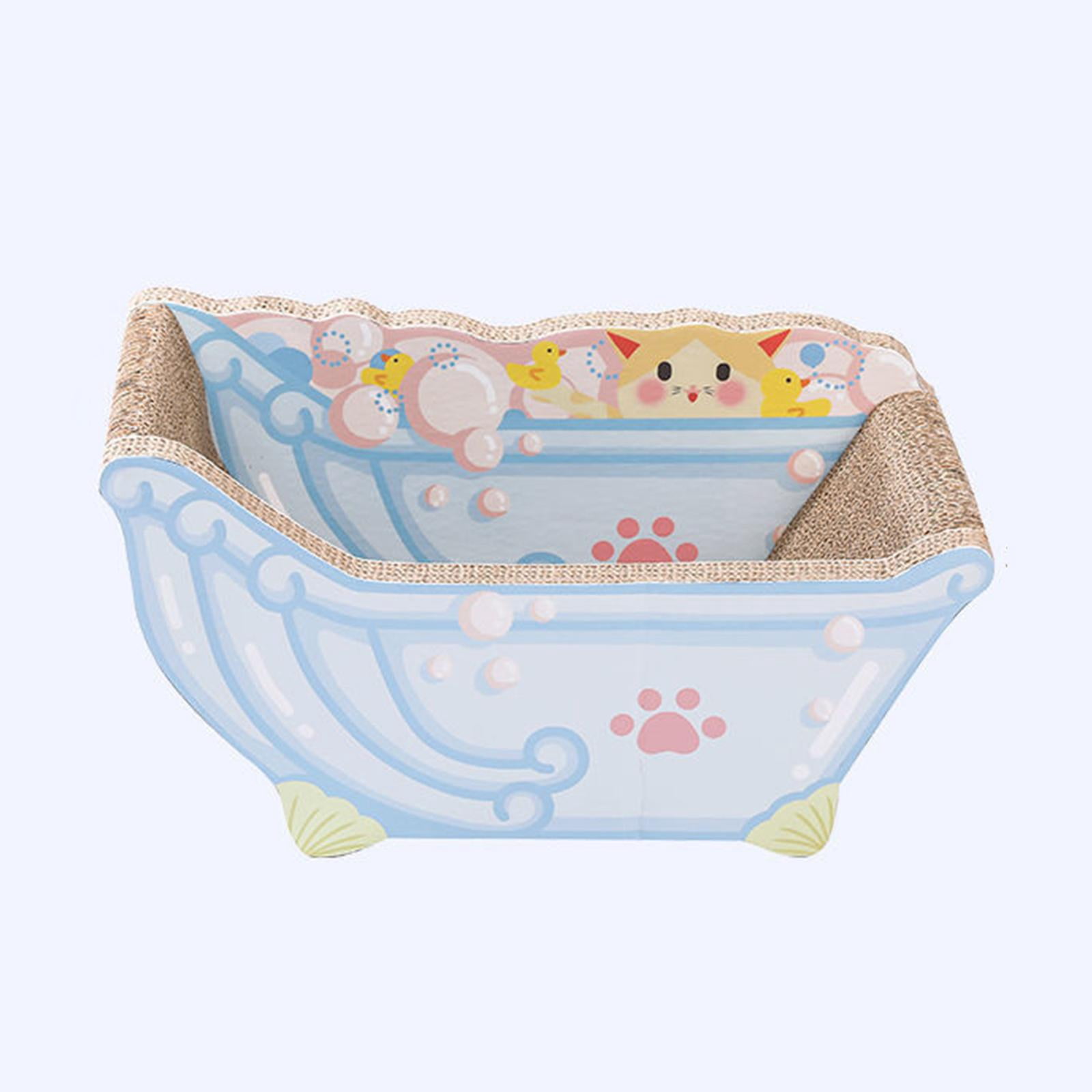 Cat Scratcher Sofa Lounger Couch Cat Scratch Pad for Kitten Indoor Cats Rest Blue