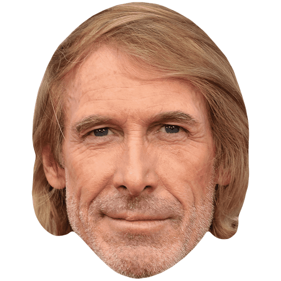 Michael Bay (Stubble) Celebrity Mask, Flat Card Face, Fancy Dress Mask