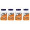 Now Foods Supplements, L-Glutamine 500 mg, 120 Veg Cap 4 Pack