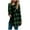 Plaid Green, variant on gakvbuo Draped Open Front Cardigan for women Long Sleeve Lightweight Cardigans Plus Size Fall Cardigans Coat Womens Tops Lightweight Blouse Cardigans Sweater Duster