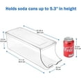 thumbnail image 2 of 2 Pack Soda Can Organizer Dispenser for Refrigerator Bundle with Corner Bathroom Counter Organizer(2 Pack White), 2 of 8
