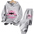 thumbnail image 4 of Sudadera con capucha para niños Stitch Kawaii, moda, jersey, sudadera, mono de anime, manga, dibujos animados, niñas, niños, ropa informal de otoño, 4 of 5