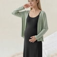 thumbnail image 5 of Admvng Maternity Dress Adjustable Spaghetti Strap Soft Knit Pregnancy Maxi Dress Nursing Nightgown Women's Home Sleepwear, 5 of 8
