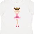 thumbnail image 4 of Inktastic Ballerina with Two Buns Girls Toddler T-Shirt, 4 of 5