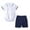 3-White, variant on lkfuzj Toddler Baby Boy Outfits Boys Suit Cotton Cotton Solid Short Sleeve Shirts Bowtie Suspender Shorts Gentleman Clothes 2024 Summer New Toddler Baby Formal Clothes (6-24 months) White