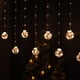 thumbnail image 5 of Luz de cortina navideña, 8 modos, cadena de luces Led para ventana para fiesta de bodas, decoraciones navideñas, EE. UU., 5 of 5