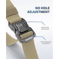 thumbnail image 4 of FAIRWIN Belt for Men, Nylon Web Work Belt, Khaki, 4 of 10