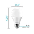 thumbnail image 6 of Luxrite A19 LED Dimmable Light Bulb 9W (60W Equivalent) 5000K Bright White, 800 Lumens, E26, 6 Pack, 6 of 8