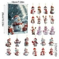 thumbnail image 2 of chaungfeng Christmas Arrival Calendar - 24-Day Snowman Pendant Countdown Calendar,Seasonal, Plastic Ornaments for Window Wall Fence Mantel Living Room Tree Gift, 2 of 8