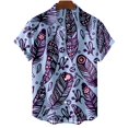 thumbnail image 5 of Camisetas con gráficos de plumas de pájaro para hombres, ropa con estampado 3D, camisas hawaianas de playa, camisetas de manga corta Y2k, ropa vintage, blusa con solapa, 5 of 5