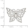 thumbnail image 2 of 925 Sterling Silver Solid Polished Butterfly Angel Wings Pin 20x28.5mm Wide Brooches and Pin for Women, 2 of 2