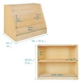 thumbnail image 3 of Double-Sided Mobile Book Display with Storage Shelves, 3 of 10