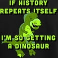 thumbnail image 3 of CafePress - I'm So Getting A Dinosaur Women's Dark Pajamas - Women's Short Sleeve Print T-Shirt and Pants Dark Cotton Pajama Set, 3 of 7