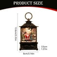 thumbnail image 3 of ZLBDYG Christmas Snow Wind Lantern with Ambient Light Effects - Flooded/Non-Flooded Battery Powered Shakeable Scene for Home Decoration, Holiday Display and Magical Seasonal Atmosphere, 3 of 6