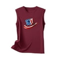 thumbnail image 4 of Wycnly Summer Saving Tank Top for Women Summer Tops Basic Fit Patriotic 4th of July Tank Tops Trendy Independence Day Graphics Sleeveless Shirt Girls Sleeveless Shirt, 4 of 4
