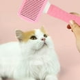 thumbnail image 2 of ACDANC Cat Brush,Self Cleaning Deshedding Dog Brush,Stainless Steel Needle Comb Dog Brush,Pink, 2 of 6
