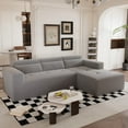 thumbnail image 5 of 109'' Modern Teddy Fabric L Shaped Sectional Sofa, No Assembly, Cloud-Like Comfort, 5 of 11