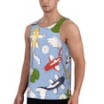 thumbnail image 2 of Salouo Colorful Koi Fish for Men's Tank Tops,Sleeveless Muscle Shirts for Men Quick Dry Workout Tank Top Gym Muscle Tee Fitness Bodybuilding Sleeveless T Shirt-XX-Large, 2 of 7